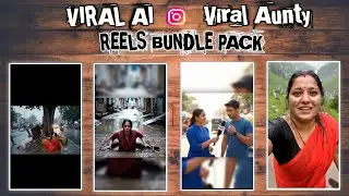 Viral Ai Aunty & Reporter Reels bundle pack 🔥// how to make Instagram trending ai reels 