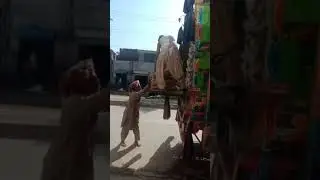 Unload Cement Technique #cement #unloading #manpower #construction #shorts