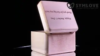 Personalized Wooden Photo Music Box with Engraved Words