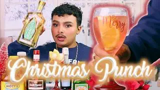 PART 3: Cranberry Tequila Punch Recipe (unhinged Christmas cocktail tutorial ft. Hornitos Tequila)
