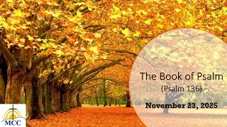 November 23, 2025 - The Book of Psalm