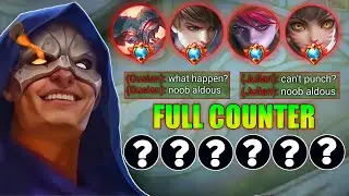 Aldous Hyper Carry Vs Full Counters (Win Or Lose?) - MLBB