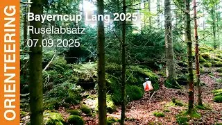 Headcam orienteering | Bayerncup Lang 2025 | Rusel