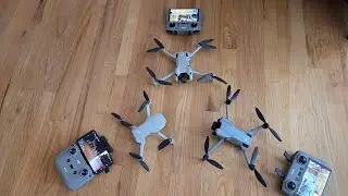 Three Drones in the Snow - DJI Mini 4k, Mini 4 Pro, Mini 5 Pro