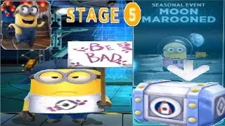 Despicable Me Minion Rush - gameplay walkthrough - MOON RAMOONED Seasonal event Stage 5 iOs  android