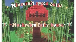 Mushroom Fairy home // Minecraft speed build