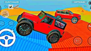 Drive Mahindra Thar 4x4 Car 🚘 And Scorpio 4x4 Car 🚘 Stunt In Game 🎮 #cars #games #new 