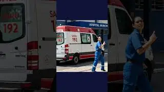 🇧🇷 Paramedic from Rio Brings the Beat to the Street to Blurred Lines 🚑 #dance #shorts