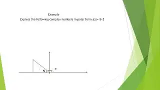 Modulus Argument Form(Complex Numbers)