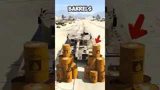 When a Tank Hits Explosive Barrels in GTA Games?