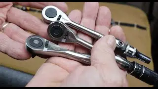 Sabercut Mini Micro Ratchets: Hex-hex, 1/4 square-1/4 square, & Hex-1/4 square. 72 Tooth reversible.