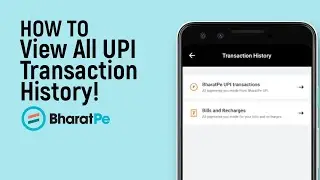 Как просмотреть всю историю транзакций UPI в Bharatpe [просто]
