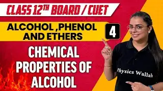 Alcohol, Phenol and Ethers 04 : Chemical Properties of Alcohol | Class 12th/CUET