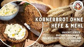 K&ouml;rnerbrot ohne Mehl & Hefe backen 🍞 | B&auml;ckers &bdquo;Kernst&uuml;ck&ldquo; Brotbackmischung im Test
