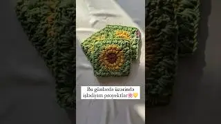 Bu g&uuml;nlərdə &uuml;zərində işlədiyim proyektlər🌸💛 #toxumaq #toxuma #crochet #&ouml;rg&uuml; #kroşe #processing
