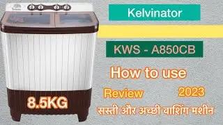 Kelvinator 8.5kg semi automatic washing machine with soft close door KWS A850CB FULL REVIEW 2023