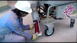CONMIX CEMENT PLASTER APPLICATION DEMO