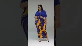 Plus Size Seyana Skirt Set Fashion | Fashion Q | Fashion Design | Plus Size Model | #shortsvideo