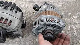 Citroen C5 noisy alternator bearings and its 2nd hand (ex Peugeot 407) replacement 