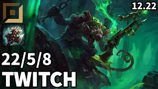 Twitch ADC vs Jinx - KR Master | Patch 12.22