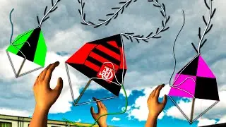 Jogo de Pipa - Pegando Pipa Voada na Chepa em Belford Roxo no Mato