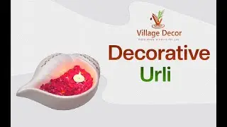 Handmade Terracotta Decorative Bowl / Sangu Uruli / Urli - Shell Shaped Urli
