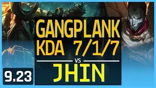 Gangplank Top vs Jhin in EUW Grandmaster Season 9! - Gangplank Summoner's Rift - League of Legends