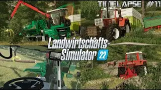 HACKEN EXTREM mit JENZ HEM 922 COBRA! 💪🚛💨 HOLZRÜCKEN am BERGHANG? ⛰️🤔 | [LS22] - Timelapse #11