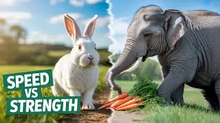 The Speedy Rabbit & The Gentle Elephant | Friendship & Teamwork Story | Children's Cartoon