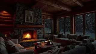 Beautiful Winter Music 2026 &bull; Crackling Fireplace & Calming Piano For Stress Reduction