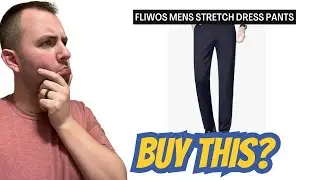 Fliwos mens stretch dress pants review and fit