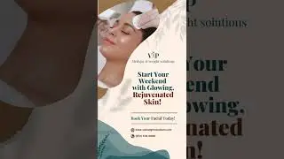 Start Your Weekend Right: Rejuvenate with a Radiant Facial! ✨ #VIPmedspa
