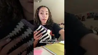 Packing custom crochet orders🧶
