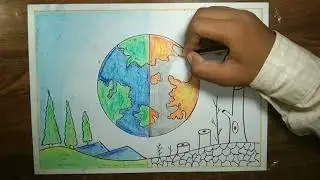 How to draw world environment day poster save natire drawing easy | How to draw natire drawing