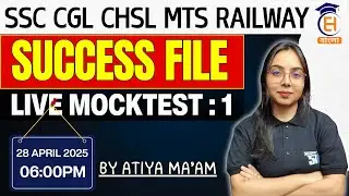 Success File |Reasoning Live mock test : 1 | SSC CGL CHSL MTS Railway | 5 MAY 2025 | BY EDU HUB