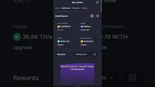 Go Mining ! The future of Bitcoin mining! Referral Code is MTojG