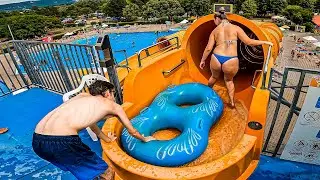 SPEEDO UpHill Water Slide at Vadas Thermal Sturovo