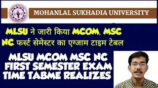 mlsu mcom msc time table #mlsutimetable #mlsuexamtimetable #mlsuexam #mlsulatestnotification #mlsu