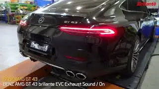 ［브릴란테］BENZ AMG GT43 가변 배기 사운드 / BENZ AMG GT43 EVC Exhaust Sound