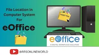Save Host file for e-Office portal. Host file Location. Download Host File