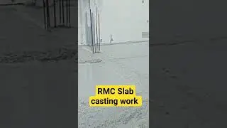 RMC slab casting work #construction #column #footingbuild#footingwork #civilengineering  #bars