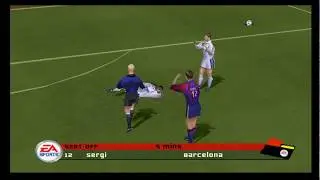 FIFA FOOTBALL 2002 BARCELONA VS REAL MADRID ePSXe ps1 EMULATOR