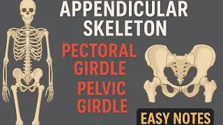 Appendicular skeleton || Pectoral girdle || pelvic girdle || shoulder girdle || lower & upper limbs 