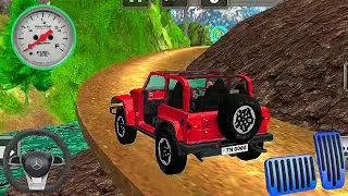 Jeep Driving Simulator 3D &mdash; Когда горная дорога останавливается перед дикими гостями | Геймплей н...