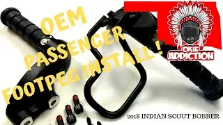 OEM Passenger Foot Peg Install | Indian Scout Bobber