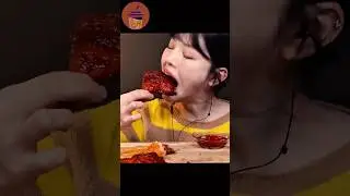 Mukbang satisfying big bites &ldquo;Spicy bbq chicken&rdquo; &copy;️Eat with Boki