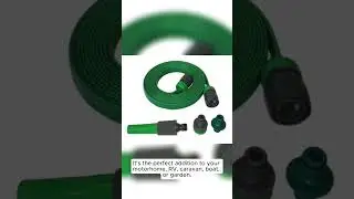 Flat Drinking Water Safe Hose on Reel 15 meter 49 feet  Motorhome, RV, Caravan, Boat, Garden