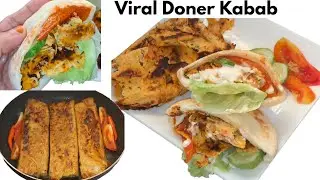 Easy Without Oven Viral Turkish Doner Kabab  Recipe|| Chicken Doner Kabab@zaikamaker