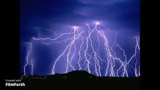 ⚡Relaxing Thunder and Rain Sounds⚡ Amazing Lightning bolt background⚡