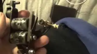 Liner/shader tattoo machine running off 4 AAA batteries for a total of 6volts electricity
